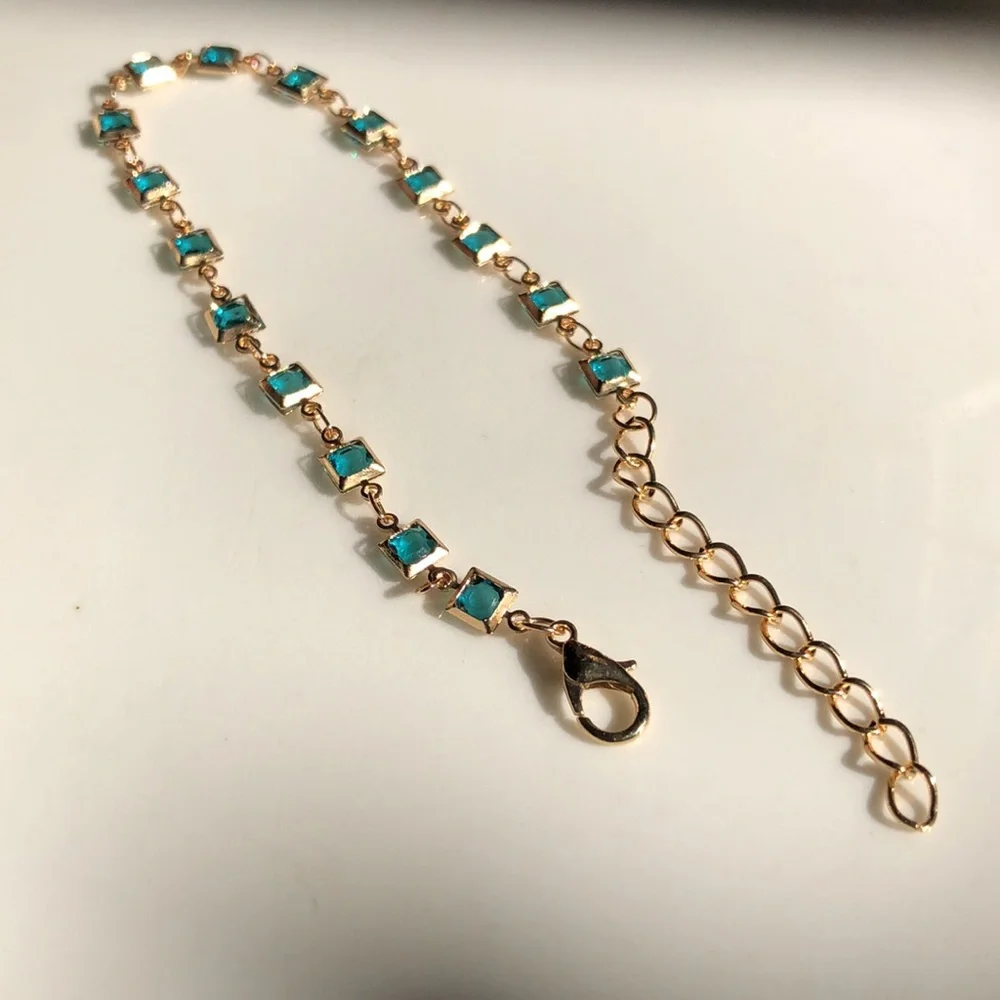 Blue Gold Toned Bracelet - Picture 3 of 7